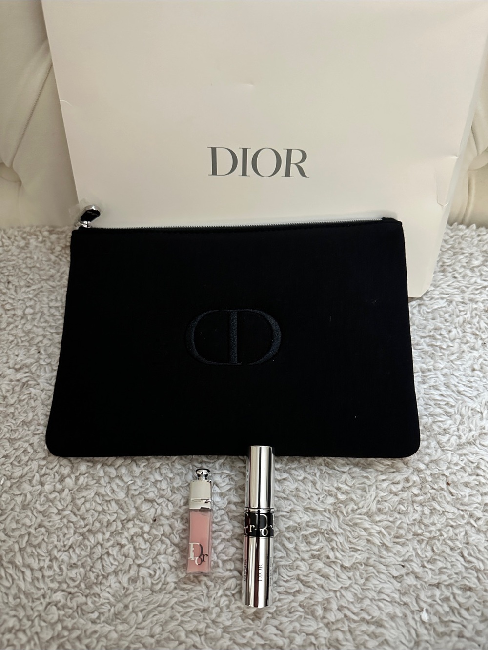 Dior Pouch W/Mini Lip Maximizer & Mini Mascara,New